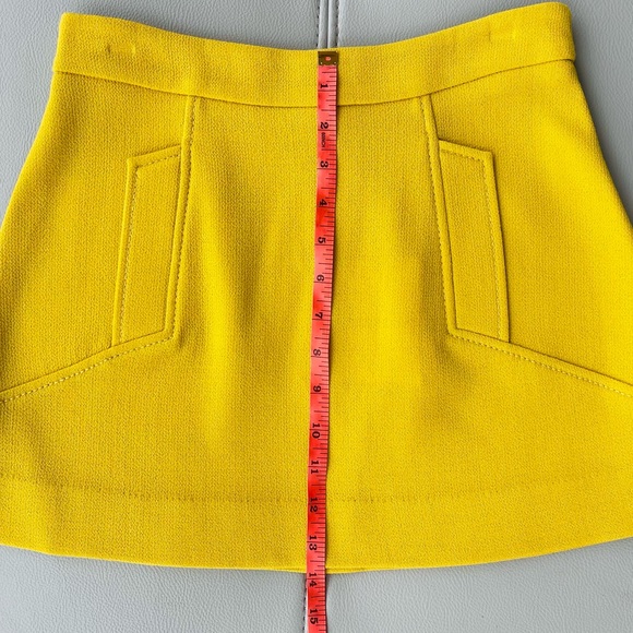 P.A.R.O.S.H.
matelassé mid-rise mini skirt in mustard yellow pocket details NWT - Picture 6 of 7